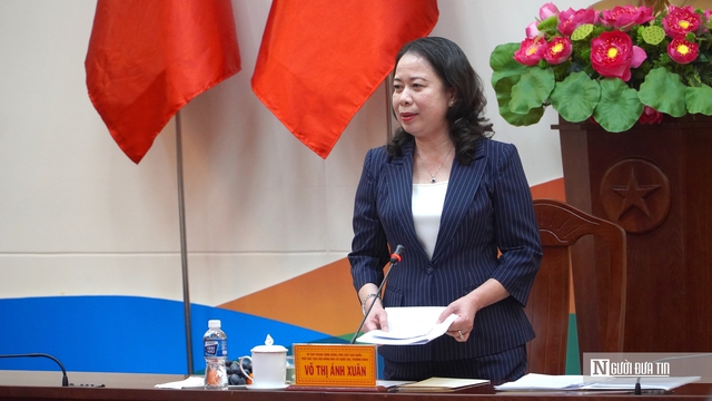 Ph&oacute; Chủ tịch nước V&otilde; Thị &Aacute;nh Xu&acirc;n kiểm tra c&ocirc;ng t&aacute;c chuẩn bị bầu cử tại L&acirc;m Đồng - Ảnh 4.