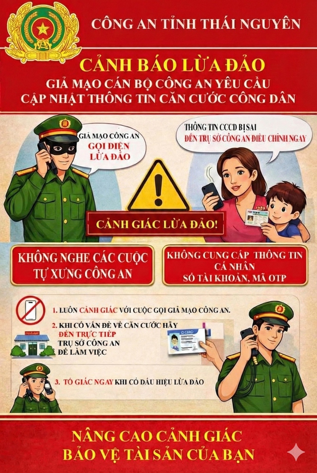 Cảnh b&aacute;o thủ đoạn y&ecirc;u cầu cập nhật th&ocirc;ng tin căn cước để lừa đảo - Ảnh 1.