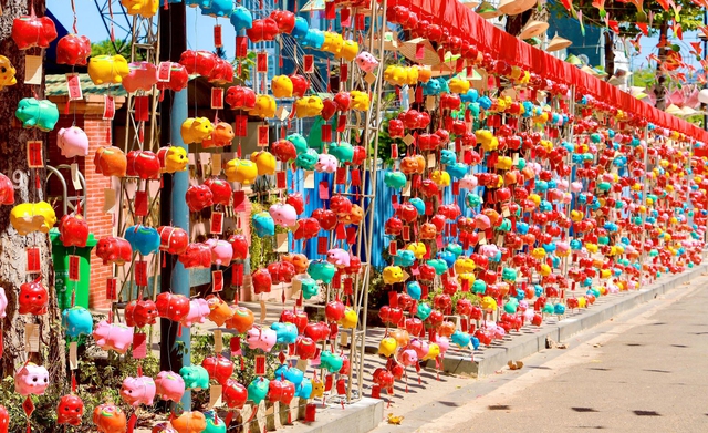 "Đường heo đất" rực rỡ sắc Xu&acirc;n - Ảnh 1.