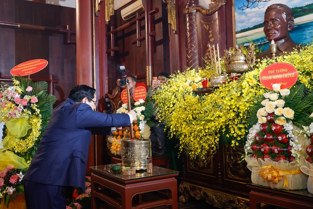Thủ tướng Phạm Minh Ch&iacute;nh dự lễ kỷ niệm 120 năm ng&agrave;y sinh Thủ tướng Phạm Văn Đồng - Ảnh 4.
