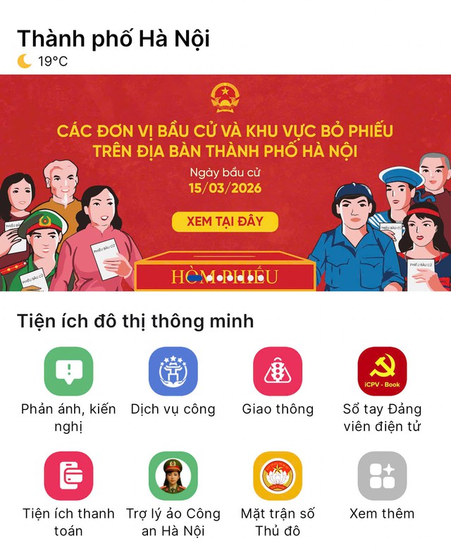 H&agrave; Nội t&iacute;ch hợp bản đồ số 1.451 điểm bầu cử tr&ecirc;n ứng dụng ihanoi - Ảnh 1.