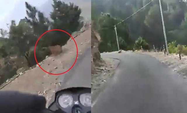 B&aacute;o dữ ra đường tấn c&ocirc;ng, người đi xe m&aacute;y hoảng sợ la h&eacute;t - Ảnh 1.