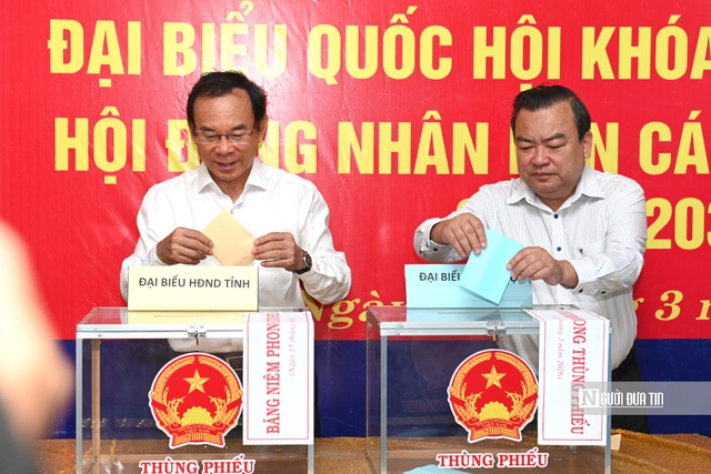 B&iacute; thư Tỉnh ủy, Chủ tịch UBND tỉnh c&ugrave;ng hơn 2 triệu cử tri T&acirc;y Ninh thực hiện quyền c&ocirc;ng d&acirc;n- Ảnh 7.