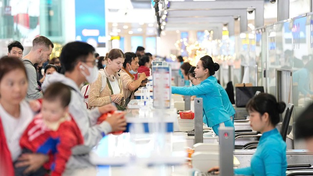 Vietnam Airlines khai th&aacute;c hơn 16.700 chuyến bay, vận chuyển 2,6 triệu lượt kh&aacute;ch dịp Tết 2026 - Ảnh 1.