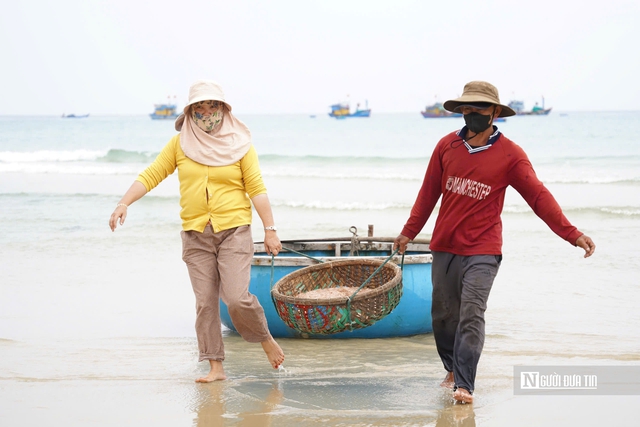 M&ugrave;a ruốc bội thu, b&atilde;i ngang Quảng Ng&atilde;i rộn r&agrave;ng sau Tết- Ảnh 7.