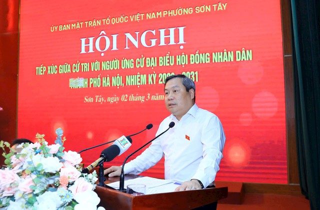 Chủ tịch H&agrave; Nội Vũ Đại Thắng: Niềm tin của nh&acirc;n d&acirc;n đến từ những kết quả cụ thể- Ảnh 1.
