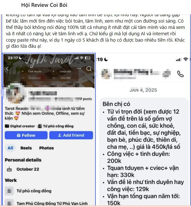 Cảnh báo chiêu trò lừa đảo xem bói, giải hạn online đầu năm- Ảnh 2. Cảnh báo chiêu trò lừa đảo xem bói, giải hạn online đầu năm- Ảnh 2.