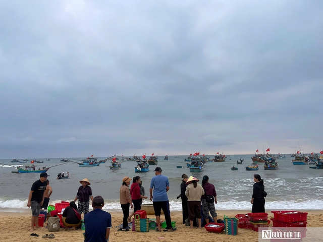 Rộn r&agrave;ng cảnh mua b&aacute;n &ldquo;lộc biển&rdquo; ngay tại bờ sau một đ&ecirc;m đ&aacute;nh bắt - Ảnh 13.
