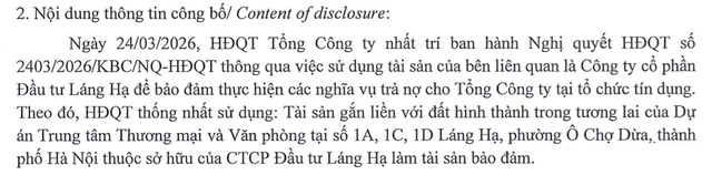 Kinh Bắc thế chấp dự án “đất vàng” Láng Hạ sau khi thâu tóm- Ảnh 1. Kinh Bắc thế chấp dự án “đất vàng” Láng Hạ sau khi thâu tóm- Ảnh 1.