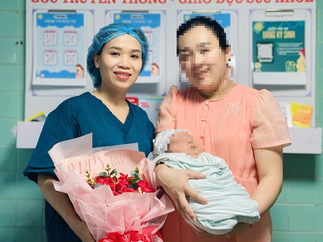 Ca sinh đặc biệt với b&eacute; trai ch&agrave;o đời nặng 5,1 kg - Ảnh 1.