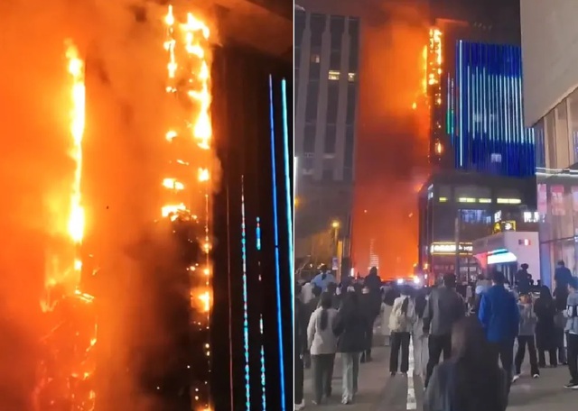 Ch&aacute;y lớn tại t&ograve;a nh&agrave; cao tầng, 1 người tử vong, 25 người bị thương- Ảnh 1.