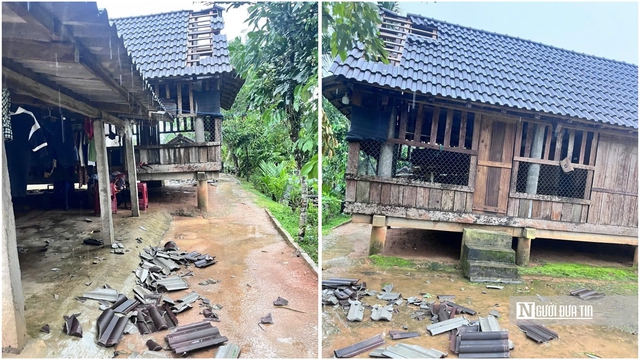 30 ph&uacute;t bị Lốc xo&aacute;y c&agrave;n quy&eacute;t, 116 nh&agrave; d&acirc;n ở Quảng Ng&atilde;i hư hỏng- Ảnh 1.