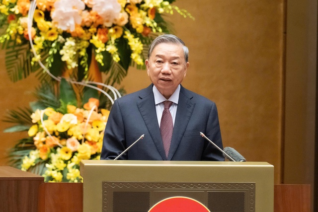 Ph&aacute;t biểu của Tổng B&iacute; thư T&ocirc; L&acirc;m tại Hội nghị to&agrave;n quốc tổng kết c&ocirc;ng t&aacute;c bầu cử- Ảnh 1.