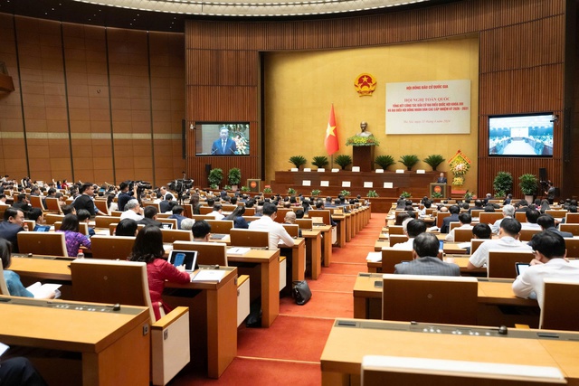 Ph&aacute;t biểu của Tổng B&iacute; thư T&ocirc; L&acirc;m tại Hội nghị to&agrave;n quốc tổng kết c&ocirc;ng t&aacute;c bầu cử- Ảnh 2.