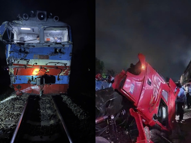 Khởi tố vụ tài xế container cố tình vượt rào chắn bị tàu hỏa tông vỡ đôi - Ảnh 1.