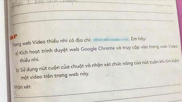 Thông tin mới vụ vở bài tập Tin học lớp 3 dính link web "đen"- Ảnh 1. Thông tin mới vụ vở bài tập Tin học lớp 3 dính link web "đen"- Ảnh 1.