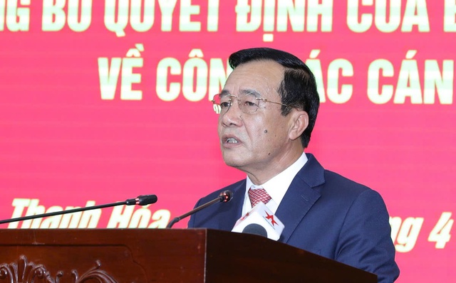 Thượng tướng L&ecirc; Đức Th&aacute;i giữ chức B&iacute; thư Tỉnh ủy Thanh H&oacute;a- Ảnh 2.