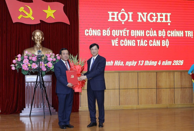 Thượng tướng L&ecirc; Đức Th&aacute;i giữ chức B&iacute; thư Tỉnh ủy Thanh H&oacute;a- Ảnh 1.