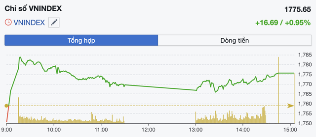 Giằng co trong thanh khoản thấp, VN-Index giữ sắc xanh nhờ nh&oacute;m vốn h&oacute;a lớn- Ảnh 1.