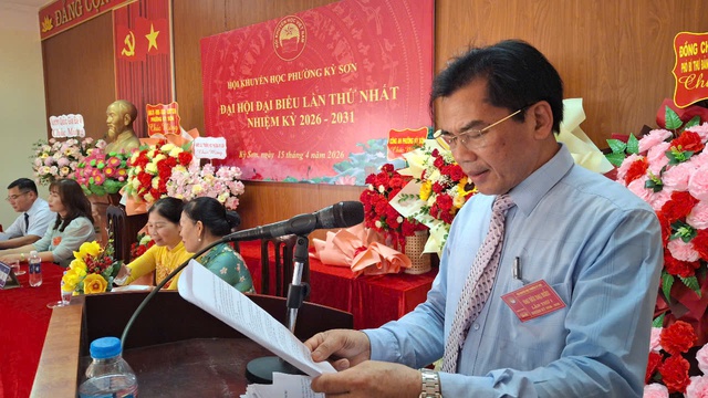 Luật gia Vũ Thế Cương làm Chủ tịch Hội Khuyến học phường Kỳ Sơn - Ảnh 1.