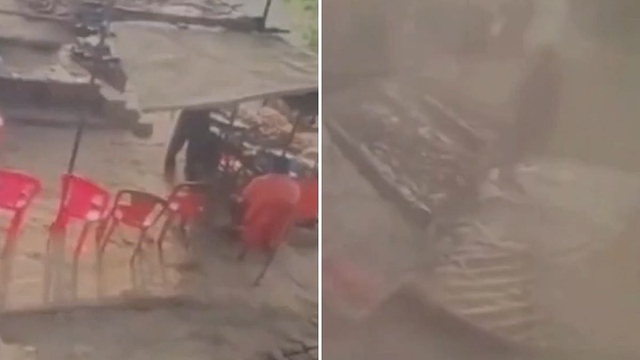 Xe tải chở vật liệu đ&acirc;m v&agrave;o cửa h&agrave;ng ven đường, 4 người thương vong - Ảnh 1.