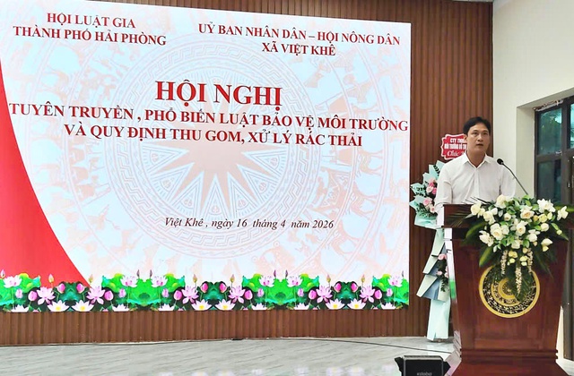 Hội Luật gia Tp.Hải Ph&ograve;ng: N&acirc;ng cao nhận thức bảo vệ m&ocirc;i trường từ cơ sở- Ảnh 2.