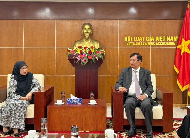 Ph&oacute; Chủ tịch Hội Luật gia Việt Nam tiếp Chủ tịch Hiệp hội Luật Đ&ocirc;ng Nam &Aacute;- Ảnh 2.