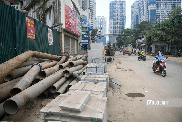 H&agrave; Nội: &Igrave; ạch thi c&ocirc;ng, đường Nguyễn Tu&acirc;n tiếp tục lỡ hẹn?- Ảnh 9.