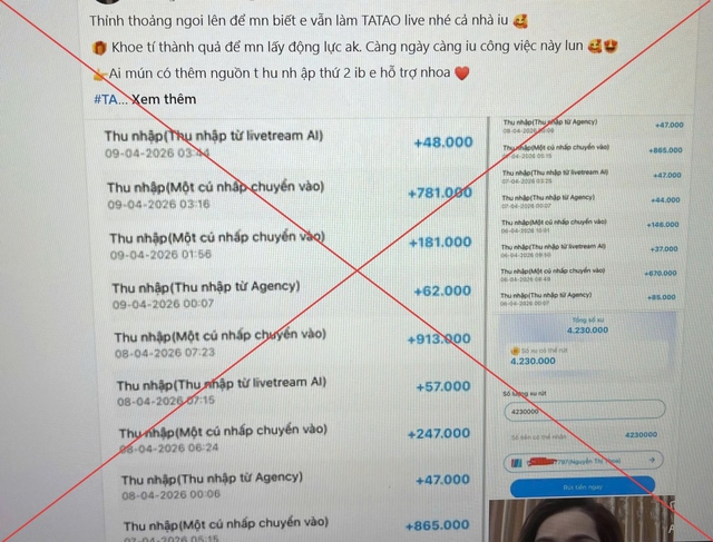 Cảnh gi&aacute;c thủ đoạn lừa đảo khi kiếm tiền tr&ecirc;n kh&ocirc;ng gian mạng- Ảnh 1.