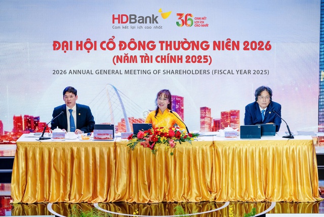 ĐHĐCĐ HDBank: &Aacute;p s&aacute;t mục ti&ecirc;u tổng t&agrave;i sản 1,2 triệu tỷ đồng, kế hoạch l&atilde;i tăng 41% trong 2026 - Ảnh 2.