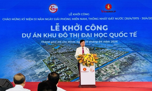 Vingroup khởi c&ocirc;ng dự &aacute;n Đ&ocirc; thị Đại học Quốc tế trị gi&aacute; 2,3 tỷ USD- Ảnh 1.