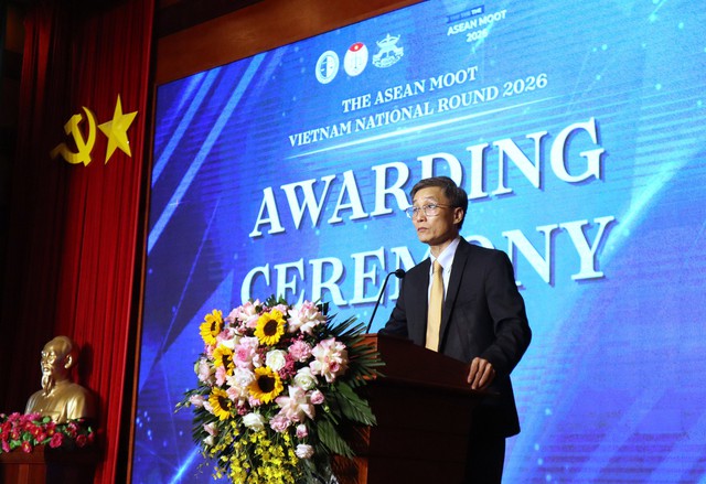 Sinh vi&ecirc;n trường Đại học Luật H&agrave; Nội v&ocirc; địch tại cuộc thi The ASEAN Moot 2026- Ảnh 4.