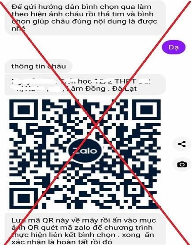 Cảnh gi&aacute;c thủ đoạn dụ người d&ugrave;ng qu&eacute;t m&atilde; QR tr&ecirc;n Zalo để lừa đảo- Ảnh 1.