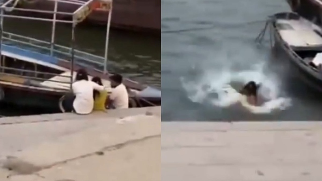 Bị bạn trai t&aacute;t, người phụ nữ nhảy xuống s&ocirc;ng tự tử - Ảnh 1.