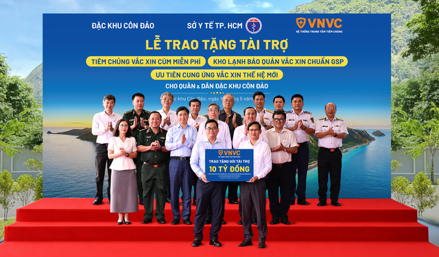 Côn Đảo được hỗ trợ vắc xin cúm suốt 3 năm và kho lạnh chuẩn GSP đầu tiên nhờ Gói hỗ trợ quy mô lớn của VNVC- Ảnh 1. Côn Đảo được hỗ trợ vắc xin cúm suốt 3 năm và kho lạnh chuẩn GSP đầu tiên nhờ Gói hỗ trợ quy mô lớn của VNVC- Ảnh 1.