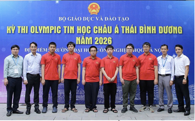 Việt Nam giành 6/6 huy chương tại Olympic Tin học châu Á - Thái Bình Dương 2026 - Ảnh 1.