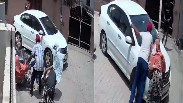 Bé gái 4 tuổi bị 2 đối tượng lạ mặt bắt cóc, ông bà chống trả quyết liệt - Ảnh 1.