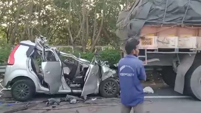 &Ocirc; t&ocirc; t&ocirc;ng đu&ocirc;i xe tải khiến 6 người tử vong, hiện trường đau l&ograve;ng- Ảnh 1.