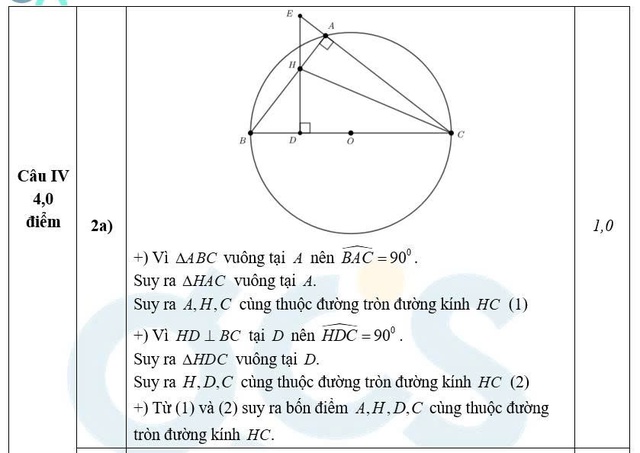 Đáp án môn Toán thi vào lớp 10 Hà Nội - Ảnh 8.
