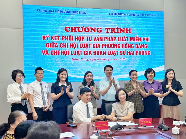 Hải ph&ograve;ng: K&yacute; kết tư vấn ph&aacute;p luật miễn ph&iacute;, đưa ph&aacute;p luật đến gần người d&acirc;n - Ảnh 1.
