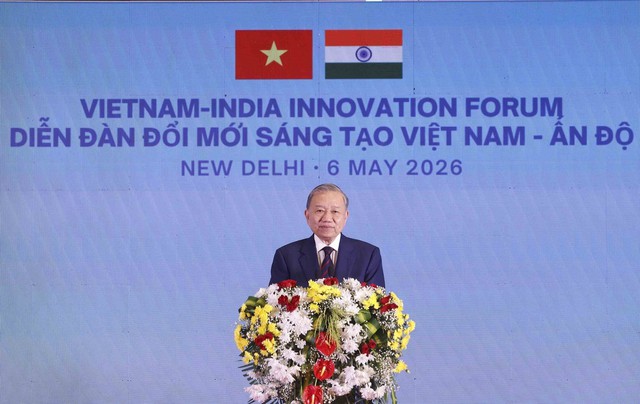 Tổng B&iacute; thư, Chủ tịch nước T&ocirc; L&acirc;m: Đẩy mạnh m&ocirc; h&igrave;nh "3 đồng" Việt Nam - Ấn Độ- Ảnh 1.