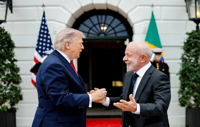 Tổng thống Mỹ Trump khen ngợi Tổng thống Brazil Lula da Silva - Ảnh 1.