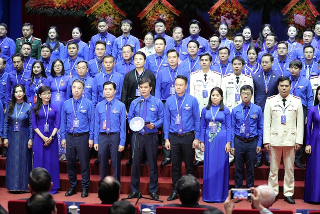 &Ocirc;ng B&ugrave;i Quang Huy t&aacute;i cử B&iacute; thư thứ nhất Trung ương Đo&agrave;n kho&aacute; XIII - Ảnh 3.