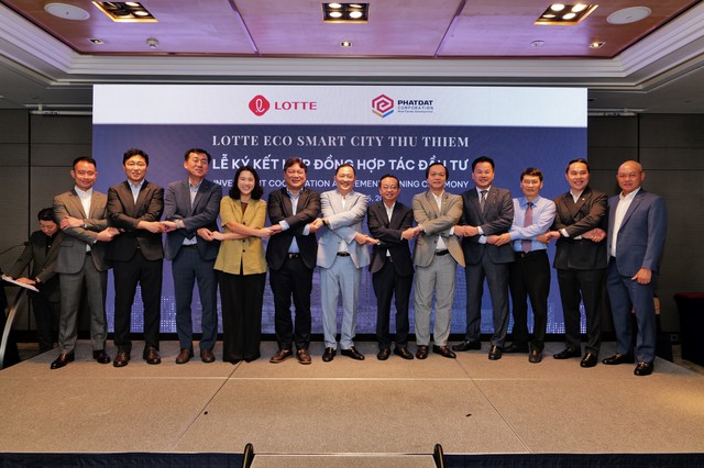 Lotte v&agrave; Ph&aacute;t Đạt ch&iacute;nh thức k&yacute; kết hợp t&aacute;c đầu tư dự &aacute;n Lotte Eco Smart City Thu Thiem - Ảnh 2.