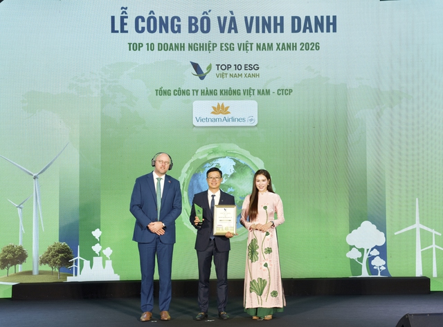 Vietnam Airlines hai năm li&ecirc;n tiếp v&agrave;o Top 10 Doanh nghiệp ESG Việt Nam Xanh - Ảnh 1.