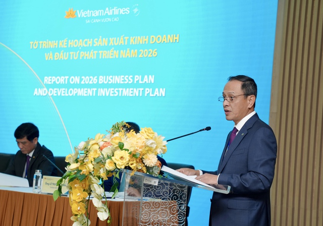 Vietnam Airlines đặt mục ti&ecirc;u tăng trưởng 12% trong năm 2026 - Ảnh 1.