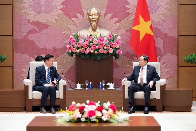 Chủ tịch Quốc hội Trần Thanh Mẫn tiếp Đo&agrave;n đại biểu Viện nghi&ecirc;n cứu kinh tế, H&agrave;n Quốc - Ảnh 2.
