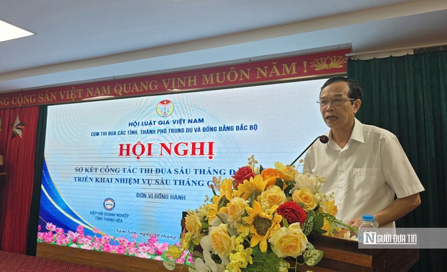 Cụm thi đua số 1, Hội Luật gia Việt Nam tổ chức Hội nghị sơ kết c&ocirc;ng t&aacute;c 6 th&aacute;ng năm 2026 - Ảnh 3.