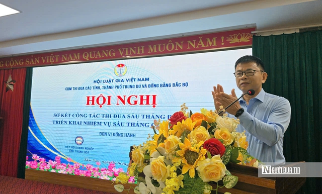 Cụm thi đua số 1, Hội Luật gia Việt Nam tổ chức Hội nghị sơ kết c&ocirc;ng t&aacute;c 6 th&aacute;ng năm 2026 - Ảnh 4.
