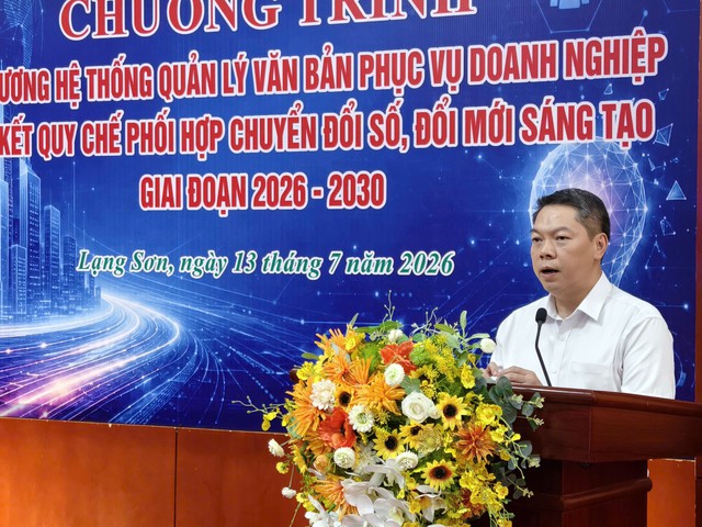 Lạng Sơn: Lấy doanh nghiệp làm trung tâm trong quá trình chuyển đổi số- Ảnh 1.